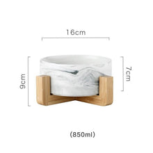 Load image into Gallery viewer, Marble bamboo shelf bowl